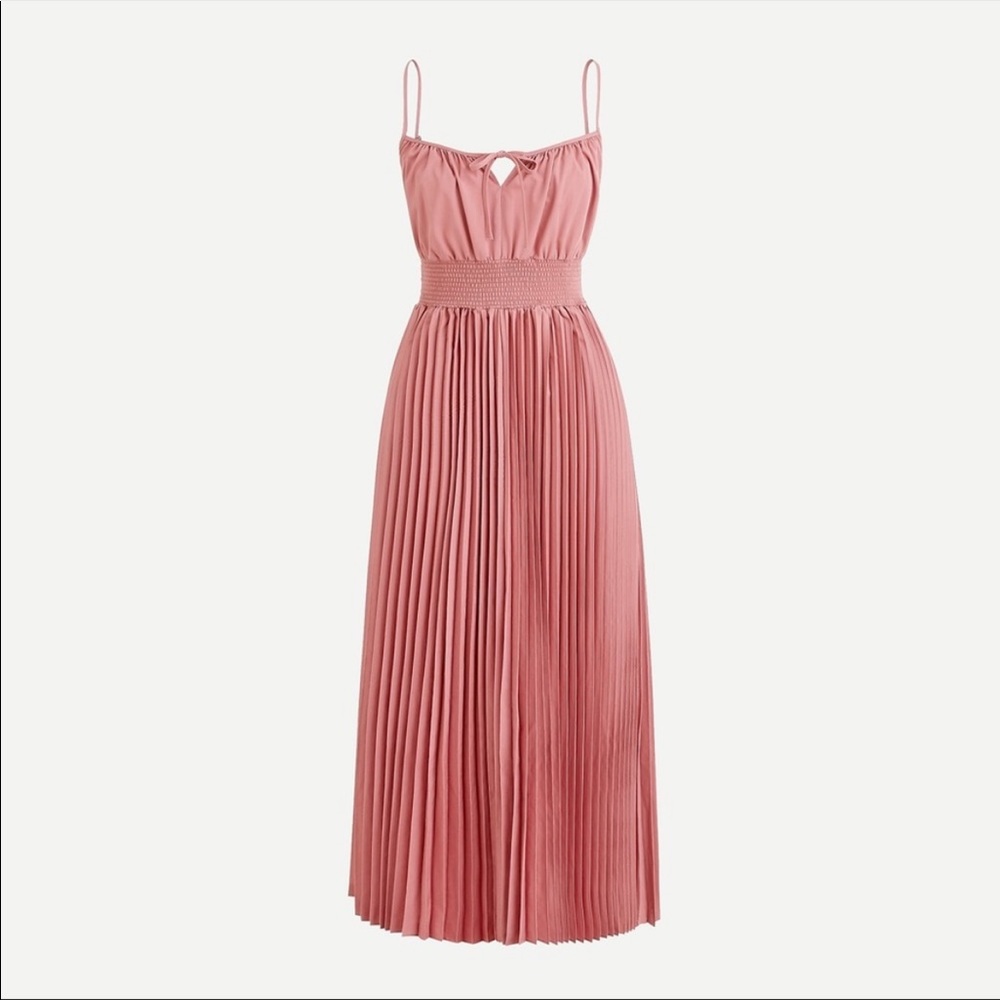 J Crew Smocked Pleated Dress size 8 NWT